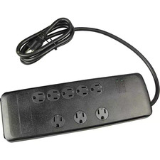 6 Ft. 8-Outlet 3540-Joule Surge Protector Power Strip with Sliding Safety Covers