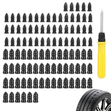 100Pcs Tire Repair Rubber Nails Tyre Puncture Repair Screws Kit with Screwdriver