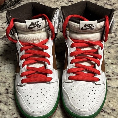 Nike SB Dunk High Pro Skateboarding Shoes White US 7.5 Medium (D,M)