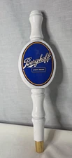 Berghoff Light Beer Wood 2-Sided Tap Handle White/Blue 12''