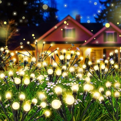 Solar Firefly Lights,4 Pack,Solar Garden Lights,Firefly Lights,Outdoor Waterp...