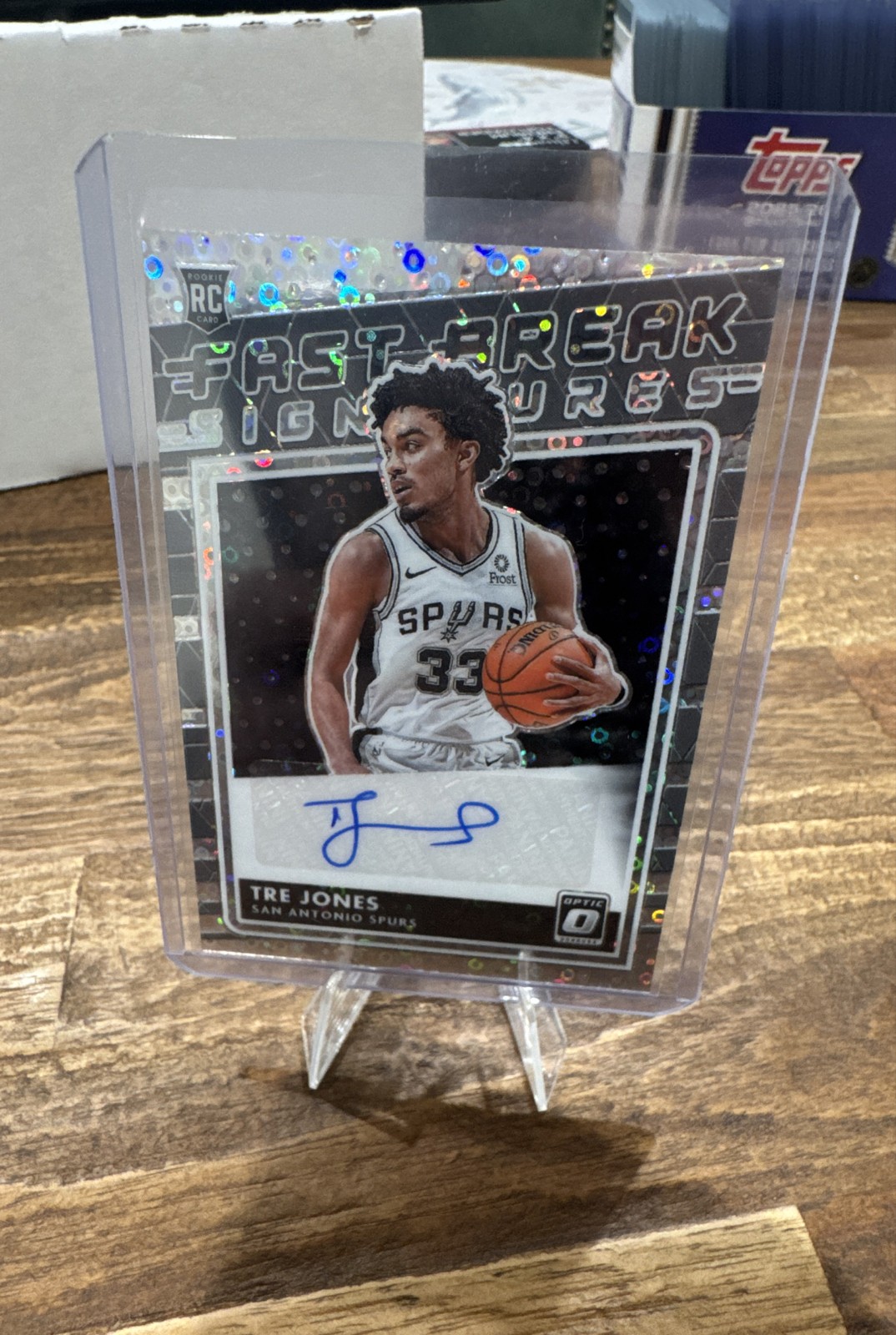 2020-21 Panini Donruss Optic - Fast Break Signatures Tre Jones #FB-TRE (AU, RC)