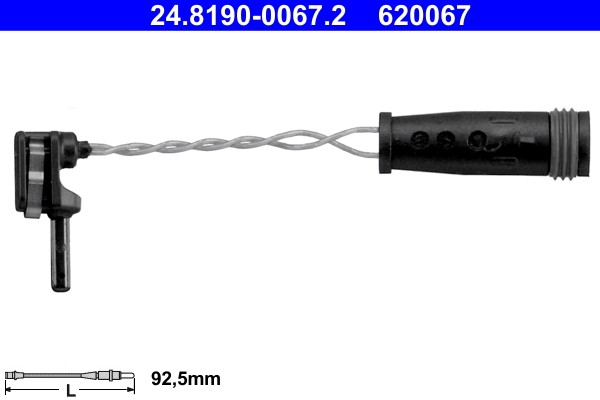 Fits ATE 24.8190-0067.2 Warning Contact, brake pad wear 24.8190-0067.2 Brake pa