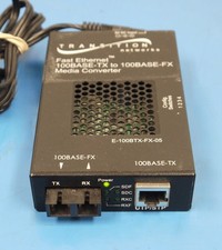 Transition Networks E-100BTX-FX-06 SC Fast Ethernet Media Converter