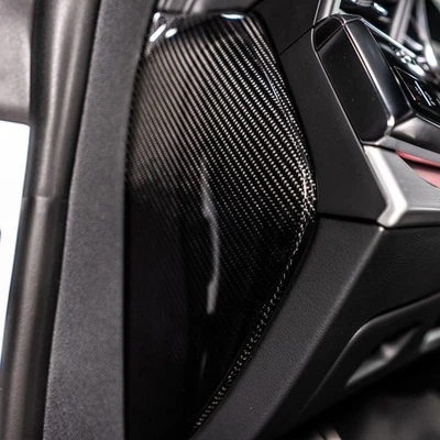 Embellecedores de cuadro de cambios ABT Sportsline carbono Audi A6 S6 RS6 C8 A7 S7 RS7 4K originales - Imagen 1 de 4