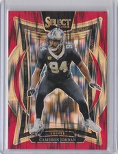 2024 Panini Select - Concourse Cameron Jordan #16  Red Shock Prizm /249 Saints