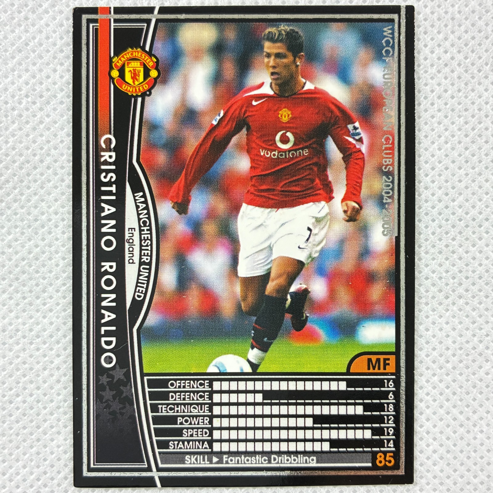Panini WCCF 2004-05 Rookie Card Cristiano Ronaldo Manchester United 059 Japan