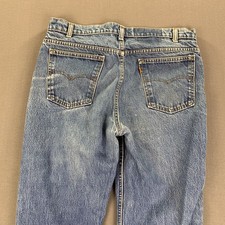 VTG Levis 40559 Jeans Mens 38x30 Fits 36x29 Blue Straight Denim Orange Tab 80s