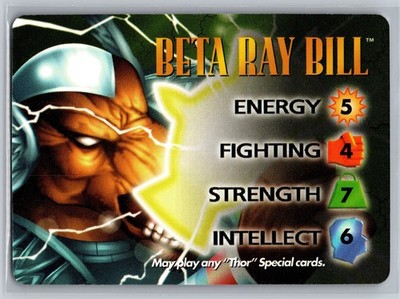 1995 Marvel OverPower CCG Beta Ray Bill Character Card Thor Ally Korbinite