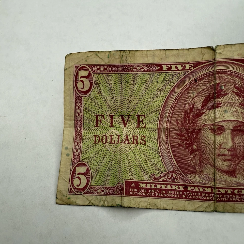 SERIES 541 $5 FIVE DOLLARS MPC MILITARY PAYMENT CERTIFICATE VERY RARE - Image 3 of 4