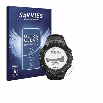 6x Schutzfolie für Suunto Core Regular Black Display Schutz Folie