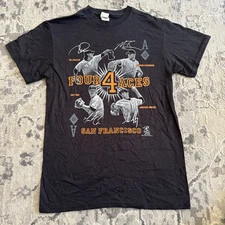 New VTG 2011 San Francisco Four 4 Aces Lincecum Bumgarner Cain Sanchez Size S