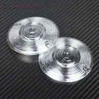 2x Turn Signal Light DRL 3 1/4" Clear Lens For Harley Glide Electra Road King FL
