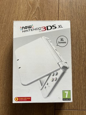 New Nintendo 3DS XL Pearl White Konsole Leerkarton & Inlays/Blätter bitte lesen