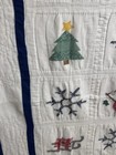 Vintage Inspired Hand Quilted Christmas Patchwork Quilt 62x79 twin #188 — photo 9