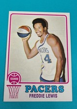 1973-74 Topps #212 Freddie Lewis Indiana Pacers BASKETBALL Card M