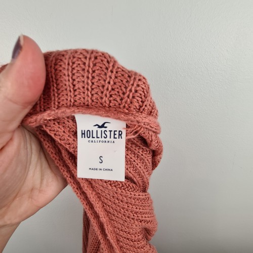 Suéter Hollister Para Mujer Pequeño Rosa Polvoriento Corbata Reunida Frontal Cuello en V Recortado - Imagen 7 de 8