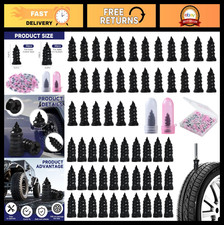 60 Pcs Tire Repair Screws  Rubber Nails, Quick DIY Tire Plug Kit for Cars  Mot