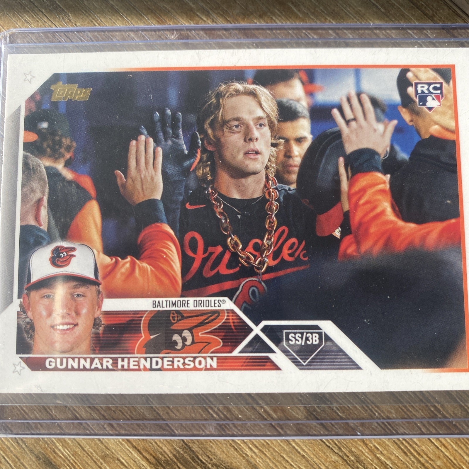 2023 Topps  - Gunnar Henderson #206 Ssp Image Variation Golden Mirror (RC)