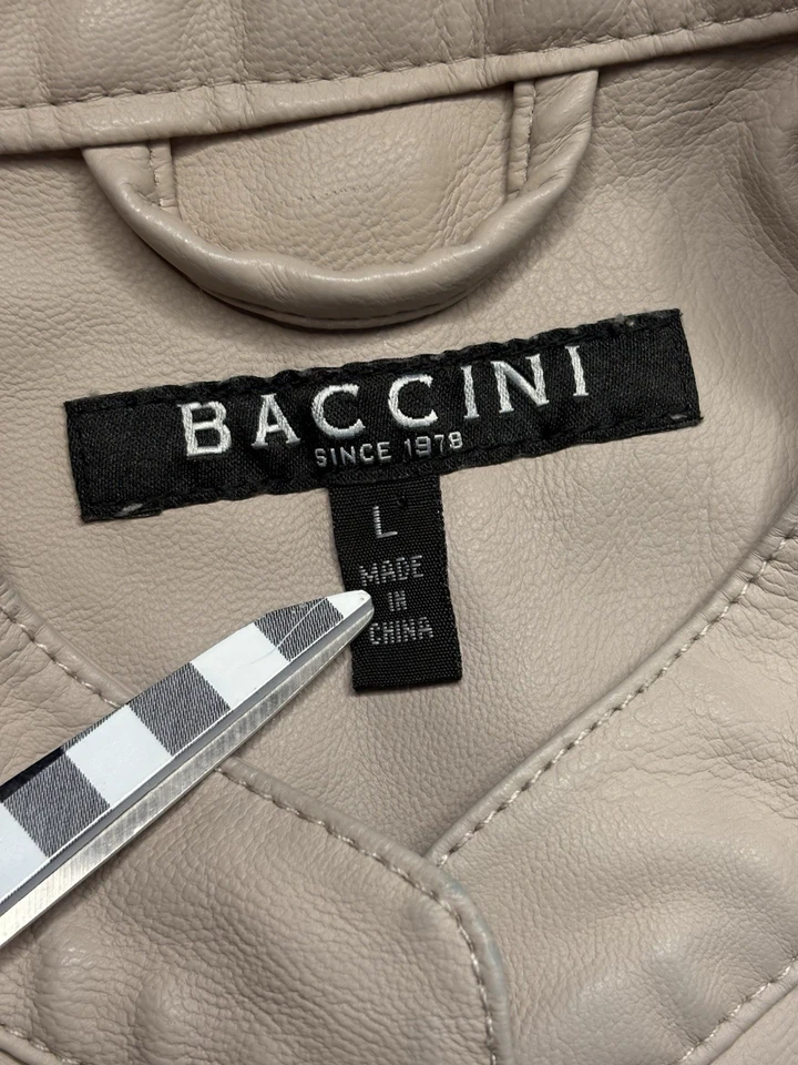 Baccini женщин искусственной кожи куртка белый/слоновой кости размер L - Изображение 3 из 4