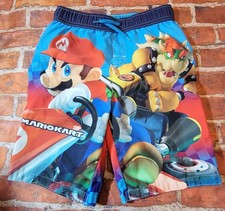 Super Mario Kart Boys Swim Trunks Sz 7