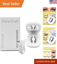 Elegant Magnetic Eyelashes with Applicator - No Glue Needed, Perfect for All