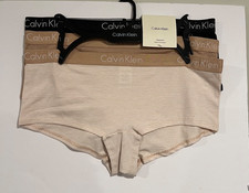 Calvin Klein women's boyshorts stretch cotton panties size Medium 3 pair