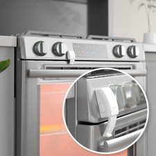 Childproof Oven Door Lock Easy Install HeatResistant Safety Lock White