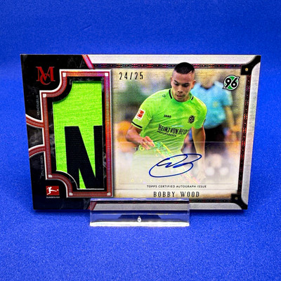 Topps 2018-19 Museum Collection Bundesliga Hannover Bobby Wood Auto Relic /25