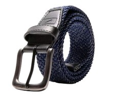 NIKE MEN'S HEATHERED STRETCH WOVEN BELT NAVY/KHAKI SIZE: L 38-40