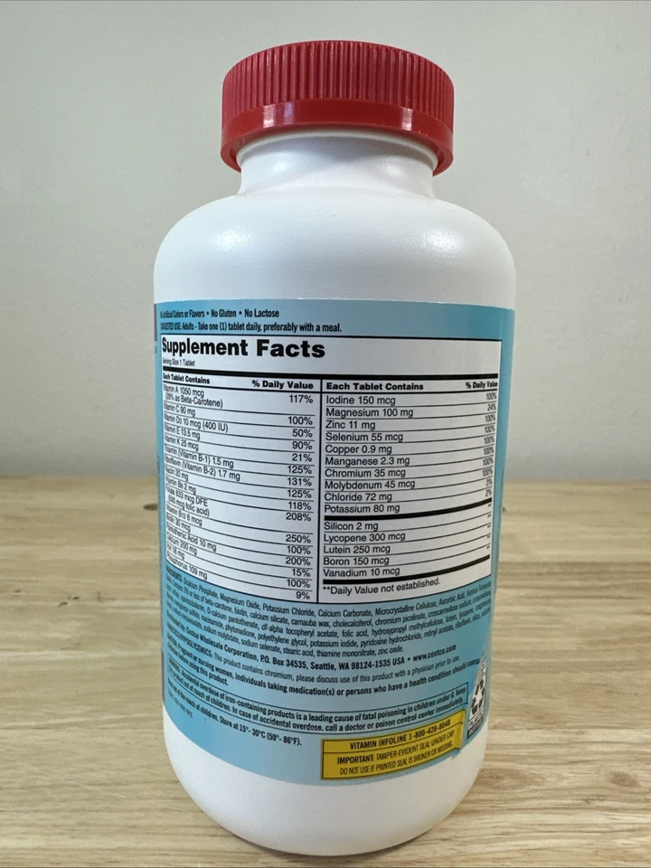 Kirkland Signature Daily Multi, 500 таблеток срок годности 02/2027 - Изображение 2 из 3