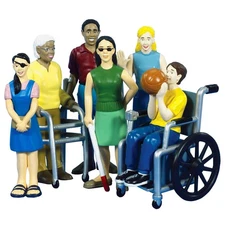 Creative Minds Friends With Diverse Abilities 5" Figures - Set of 6