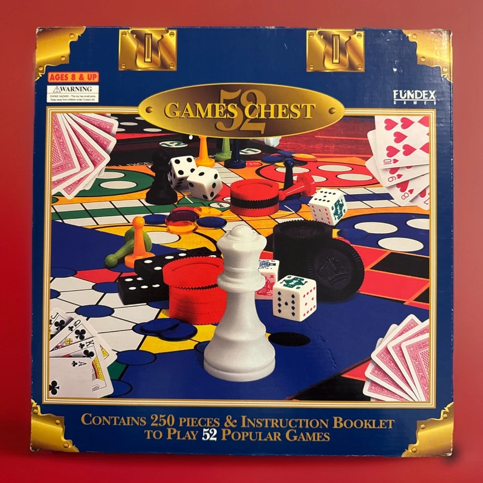 1995 Fundex Games "52 Games Chest" 52 Popular Games 250 Pieces Checked & Good. - Image 2 of 4