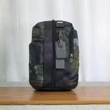 NEW TUMI Alpha Bravo Compass Crossbody 222318 Army Green Camo Ballistic Nylon