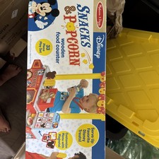 Melissa  Doug Disney Snacks  Popcorn Wooden Pretend Play Food Counter,