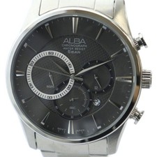 SEIKO SEIKO ALBA Alba AT3791X1 Watch Quartz Logo Silver Color Chronograph Date C