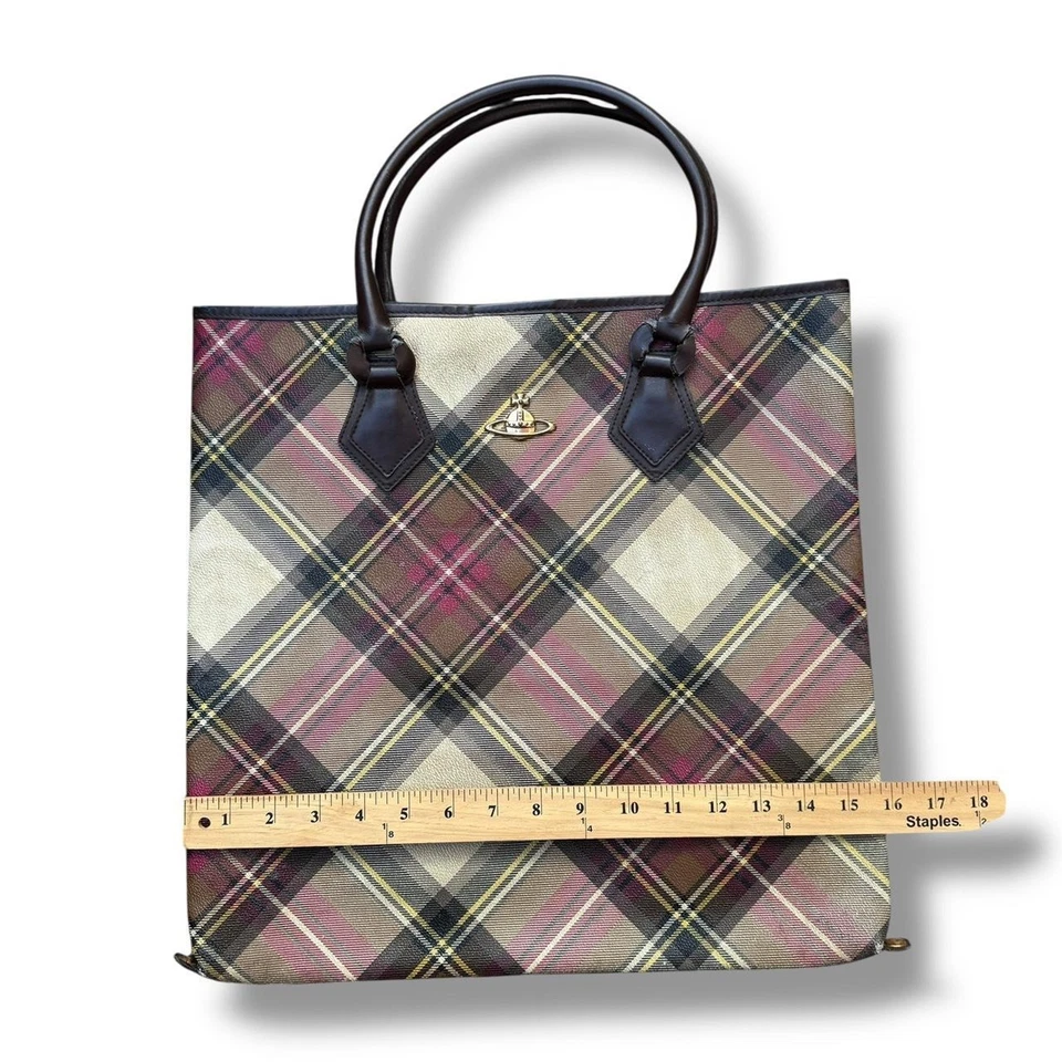 Vivienne Westwood Plaid Tote Bag  - Image 3 of 4