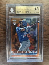 2019 Topps Chrome Vladimir Guerrero Jr. #201 Orange Refractor /25 RC BGS 9.5