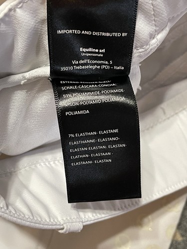 Eqode Equiline X Shape Breeches IT40 White Knee Patch Womens T31 - Picture 9 of 10