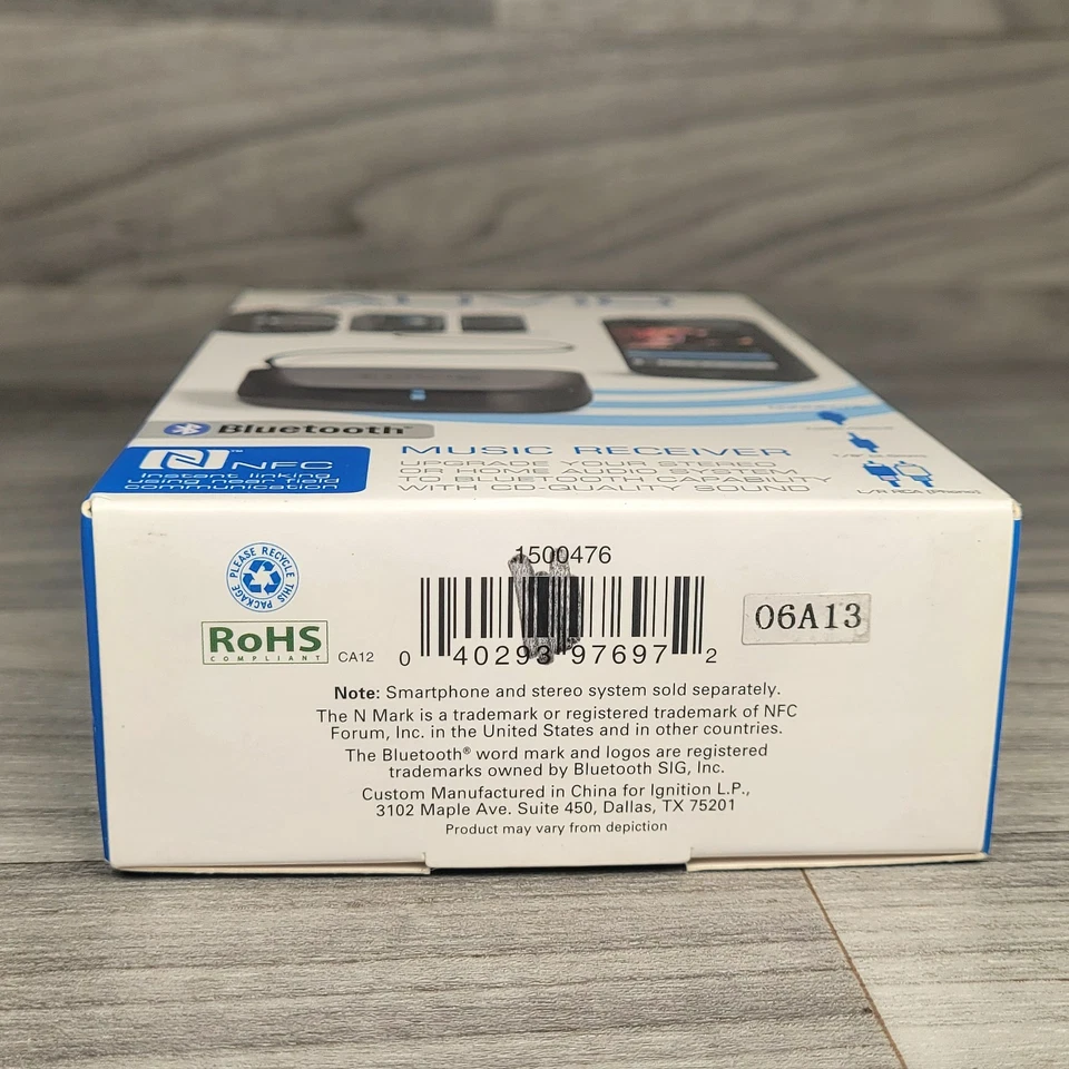 Receptor de música Auvio 1500476 Bluetooth NFC nuevo (caja abierta) Foto 3 de 4