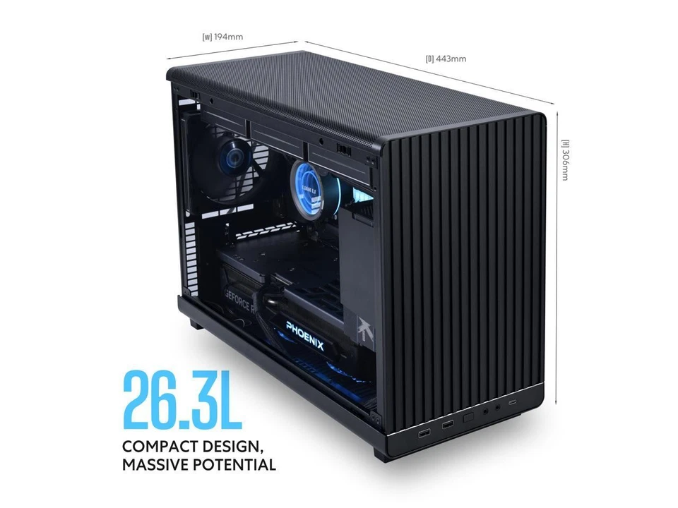 LIAN LI A3-mATX Black SPCC M-ATX / ITX Computer Case ------ A3-mATX-X - Image 3 of 4