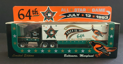 1993 All-Star Baltimore Orioles  Matchbox Collectible Limited Edition Semi Truck