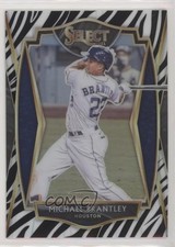 2021 Panini Select Premier Zebra Prizm Michael Brantley #129 8x7