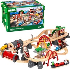 BRIO World 33052 Deluxe Railway Set Comprehensive Wooden Train Kids New Japan