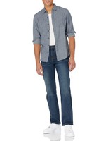 Herren Bootcut-Jeans Amazon Essentials Dunkle Waschung 40W/32L Straight Fit