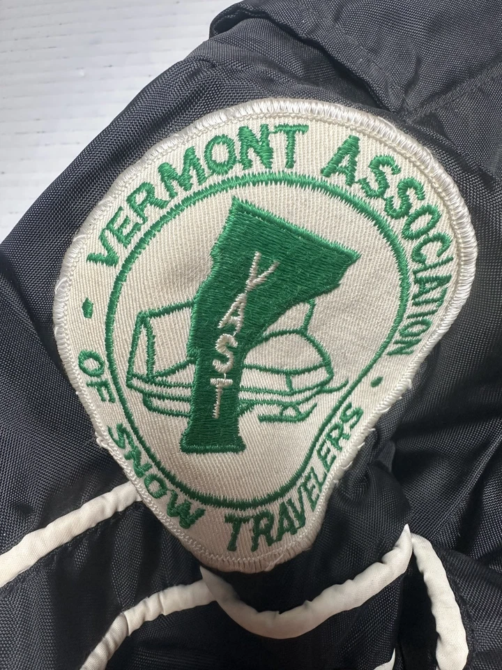 雅马哈男女通用大型赛车雪地摩托车夹克和围兜全拉链复古 60 年代 70 年代 — 第 3/4 张图片