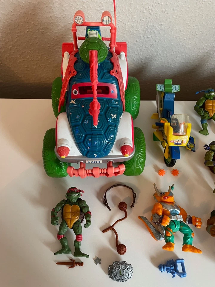 TMNT Figuren Sammlung Teenage Mutant Ninja Turtles Vintage Playmates Shell Top - Bild 4 von 4