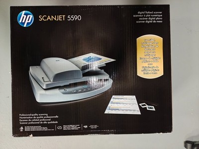 HP ScanJet 5590 Flatbed Scanner w/Duplex 50 sheet ADF & 35mm slide & neg adapter