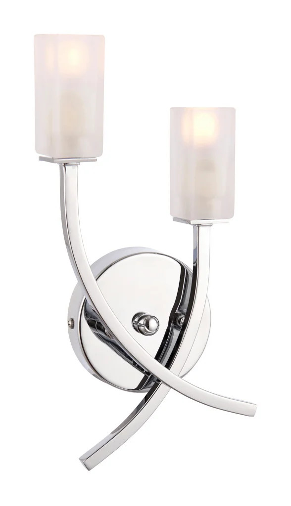 Wall Light Silver Havana 2 Chrome Endon 146-2CH