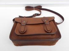 Yoshi brown leather mini cross body satchel & dust bag unwanted gift.